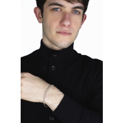 Bracelet rigide tennis en or blanc 18 carats avec diamants 2