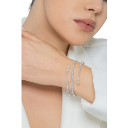 Bracelet semi-rigide en or blanc 18k avec diamant 2