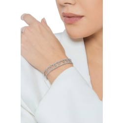 Bracelet rigide en or blanc 18k forever en diamants  2