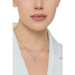 Collier trilogy en or blanc 18k  2