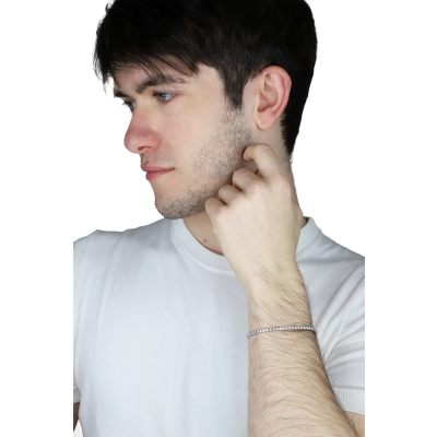 Bracelet rivière de diamants or 750