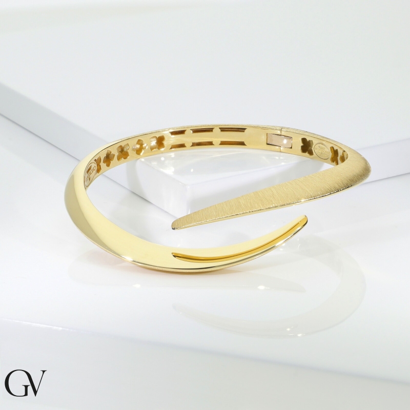 Bracelet croisé en or jaune 18K