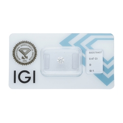 Diamant Certifié IGI  0.47CT D SI1