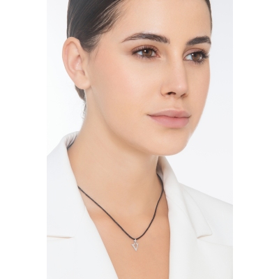 Pendentif avec initiale V Or blanc 18 carats