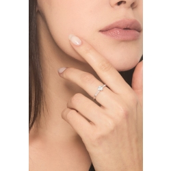 Bague avec aigue-marine en forme de cœur et diamants or 18k 2