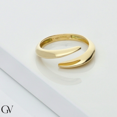 Bague Toi et Moi en or jaune 18k