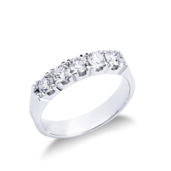 Bague Veretta à 5 pierres en Or Blanc 18k sertie de diamants