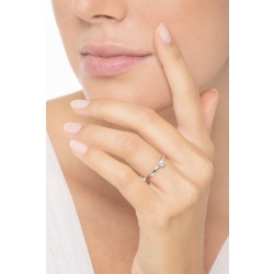 Solitaire or blanc 750 diamant 0.15 ct 2
