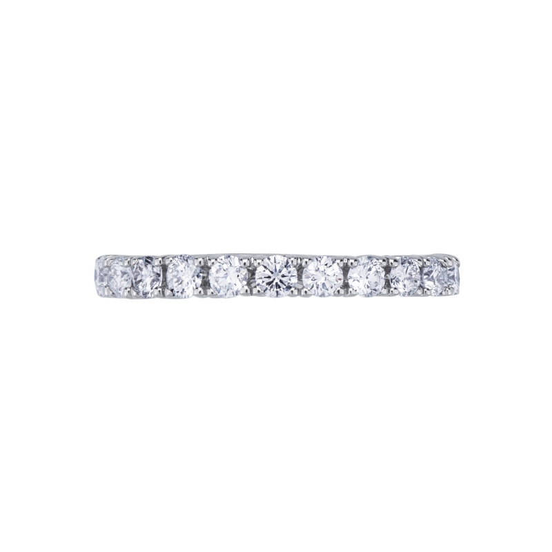 Bague en or blanc 18k avec 11 diamants taille brillante