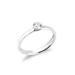 Bague de fiançailles diamant solitaire  0.20 ct