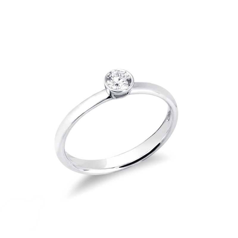 Bague de fiançailles diamant solitaire  0.20 ct