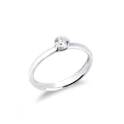 Bague de fiançailles diamant solitaire  0.20 ct
