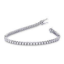 Bracelet tennis en or blanc 18k diamants