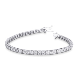Tennis bracelet avec diamants or blanc 750