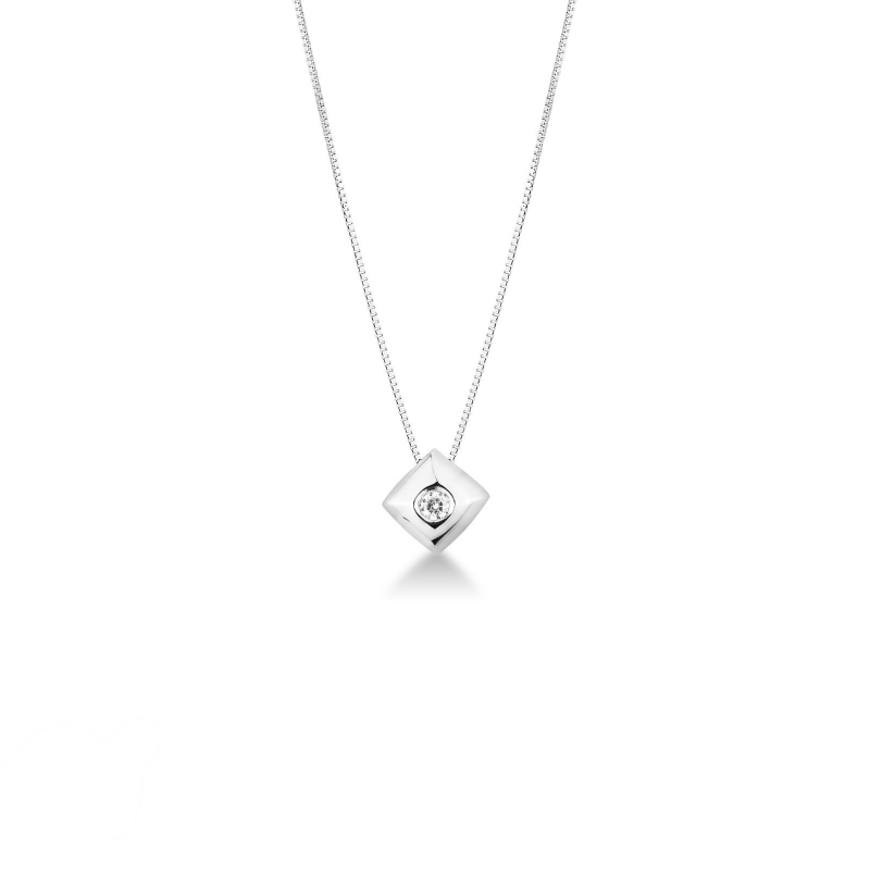 Point lumineux diamant en or 18 kt