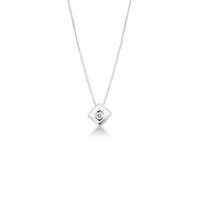Point lumineux diamant en or 18 kt