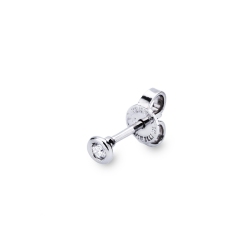 Boucle d'oreille individuelle avec diamant or 18k