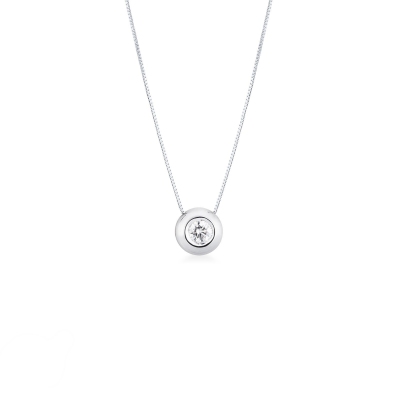 Pendentif diamant solitaire 0.30 ct