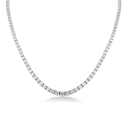 COLLIER TENNIS DIAMANT FEMME OR BLANC 750