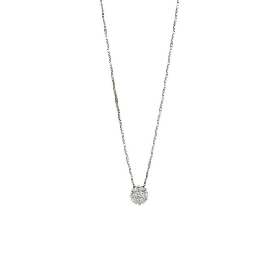Collier Lumière en or blanc 18 carats avec diamants