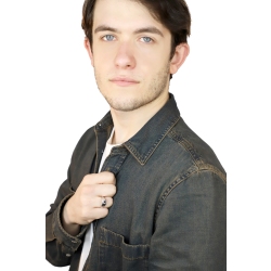 Anneau solitaire pour homme en or blanc 18k diamant noir 2