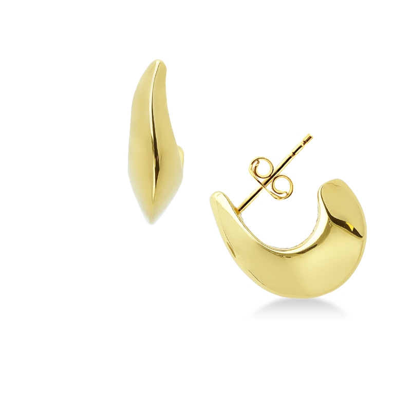 Boucles d'oreilles goutte en or jaune 18K