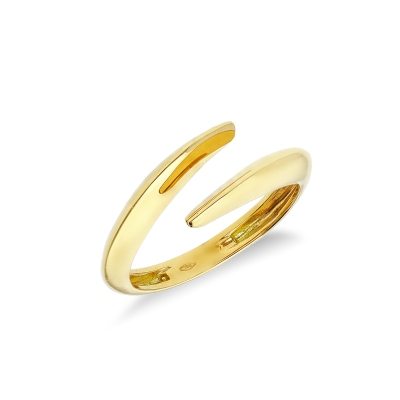 Bague Toi et Moi en or jaune 18k