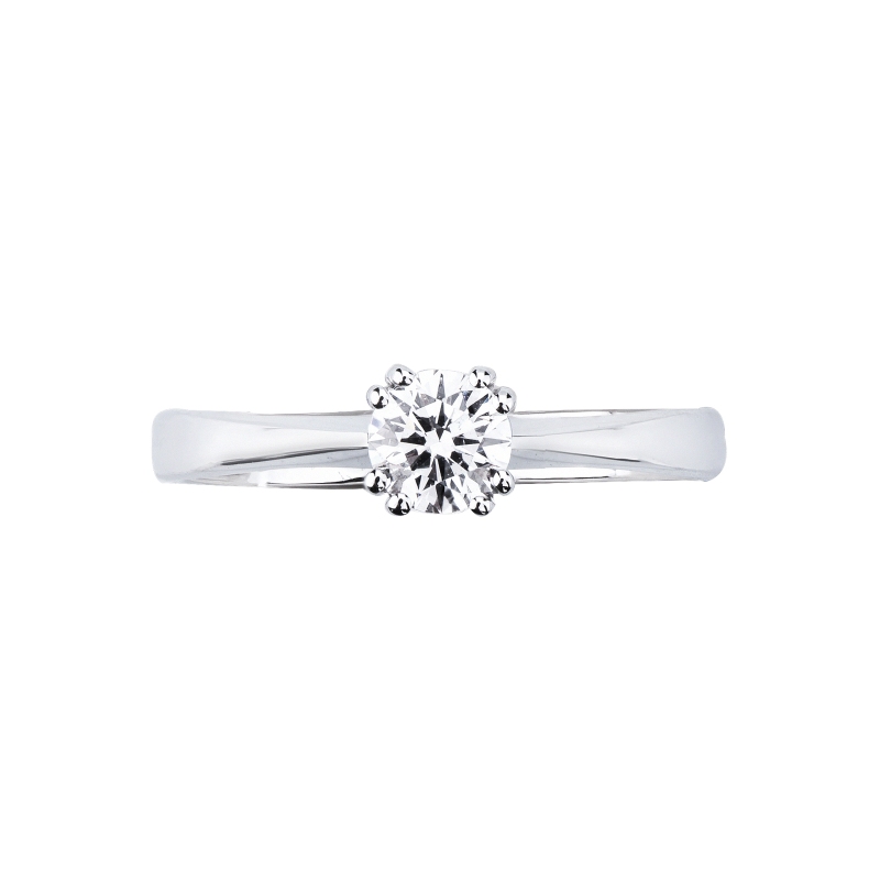 Bague diamant 0,50 ct  solitaire en or blanc 18k 
