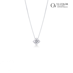 Pendentif solitaire en or 18 carats avec diamant