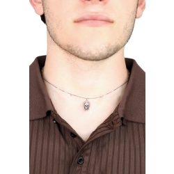 Collier en or blanc 18k avec pendentif 2