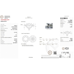 Diamant Certifié IGI 1.00CT F VVS1 2