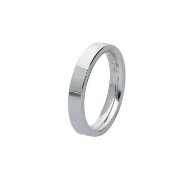 Alliance Unoaerre en or blanc 18 carats 3,5 mm