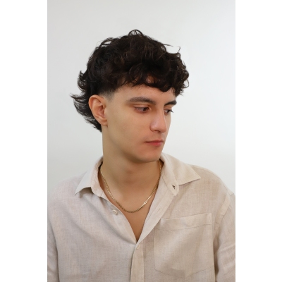 Cadena gourmette pour homme en or jaune 750