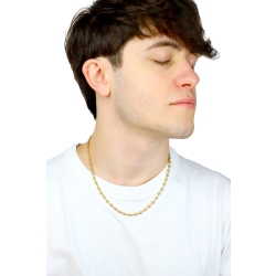 Chaîne grain de café or 18k longueur de 50 cm 2