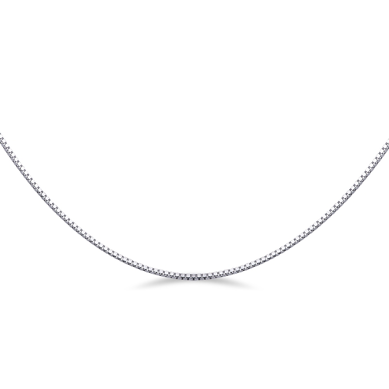 Chaîne vénitienne en or blanc 18k de 45 cm