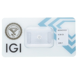 Diamant Certifié IGI 0.30 CT E VVS1 