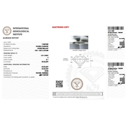Diamant Certifié IGI   0.31 CT E SI1 2