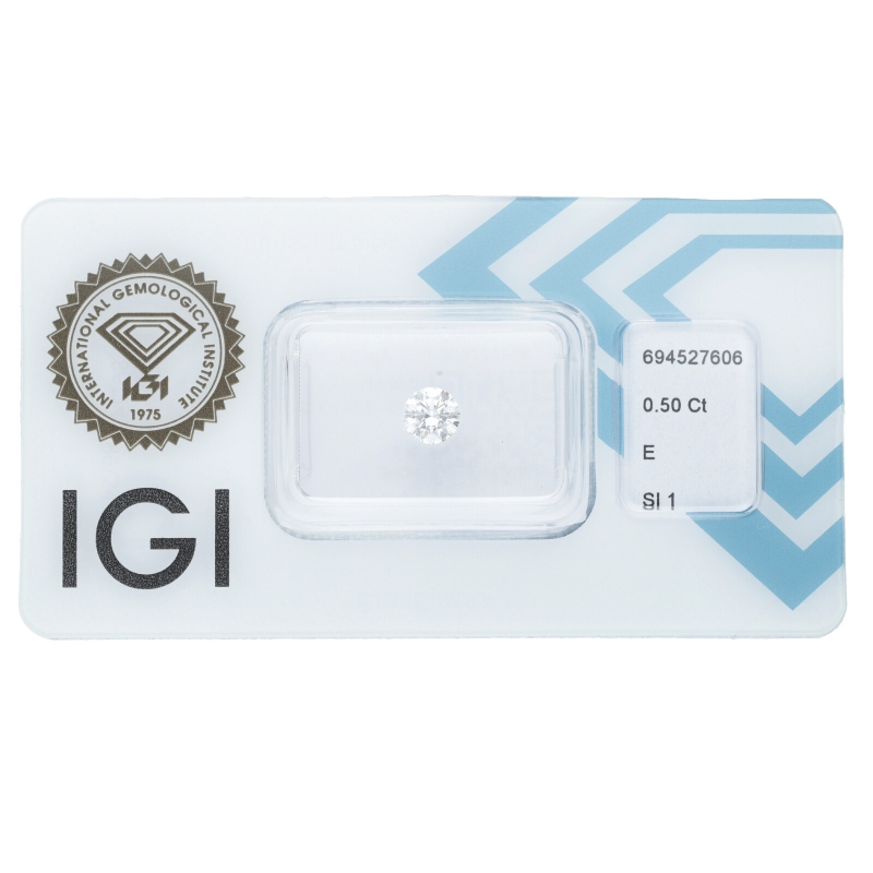 Diamant Certifié IGI 0.50 CT E SI1