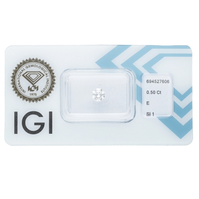 Diamant Certifié IGI 0.50 CT E SI1