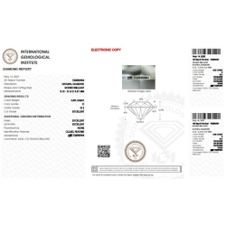Diamant Certifié IGI  0.53 CT D SI2  2
