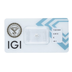 Diamant Certifié IGI 0.30 CT E VS1 