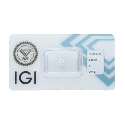 Diamant Certifié IGI 0.30 CT D VVS2