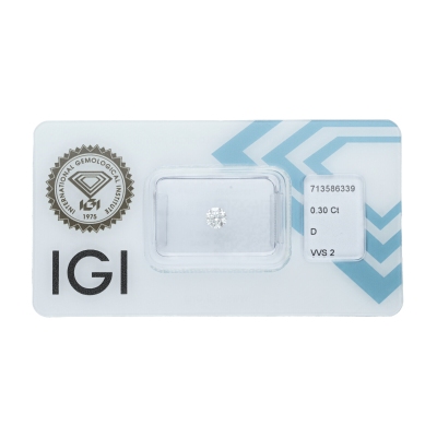 Diamant Certifié IGI 0.30 CT D VVS2