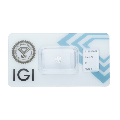 Diamant Certifié IGI 0.41 CT E VVS1 
