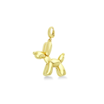 Pendentif chien ballon en or jaune 18k