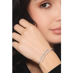 Bracelet rigide en or blanc 18 carats avec diamants  2