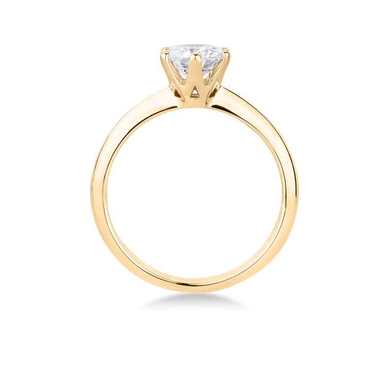 Bague Solitaire Certifiée IGI en Or Blanc 18k avec Diamant de 1ct