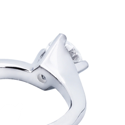 Anneau solitaire certifié IGI diamant blanc ct 1.00