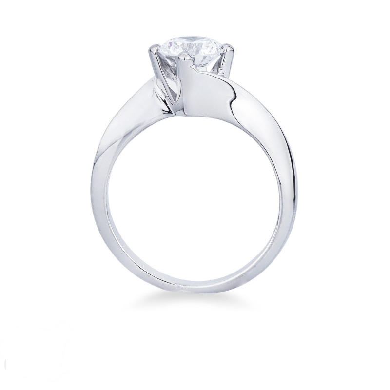 Anneau solitaire certifié IGI diamant blanc ct 1.00