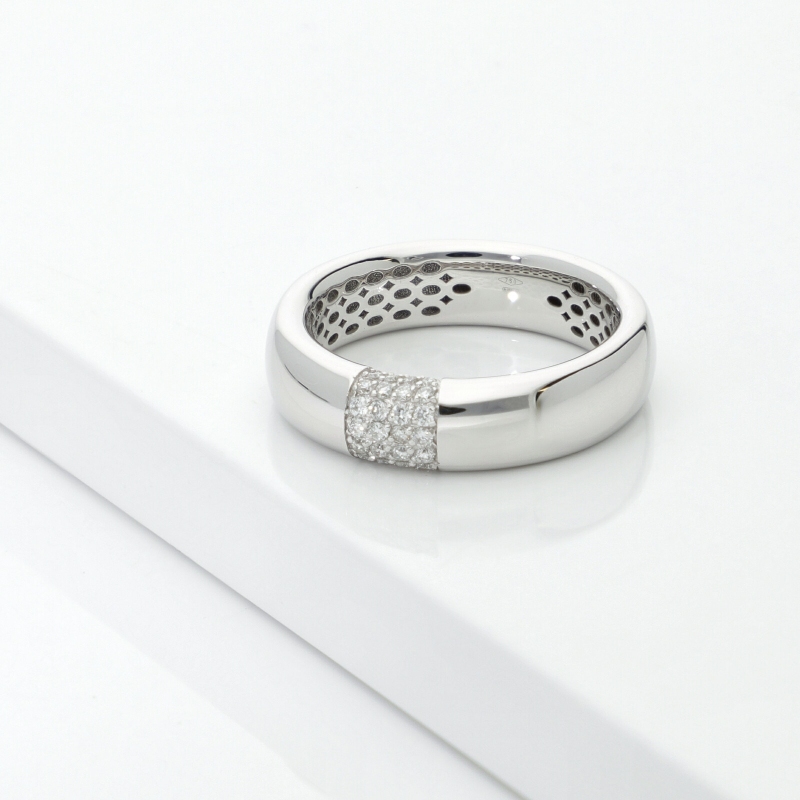 Bague Homme en Or 18k avec Diamants 